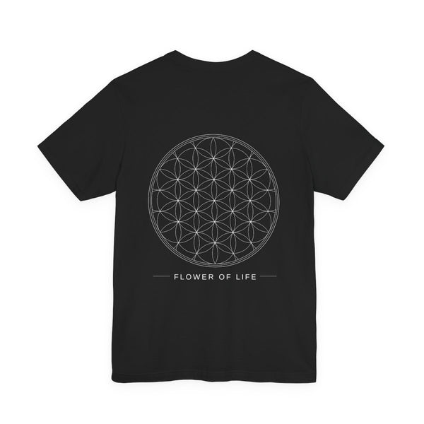 Flower of Life Tee — Black — Back Design