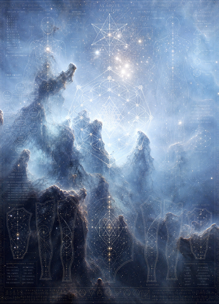 Sacred Geometry Blanket — Sacred Blueprint · Winter