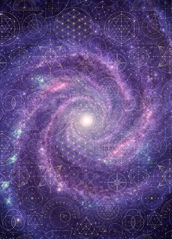 Sacred Geometry Cotton Duvet Cover — Origin Universe — Spring
