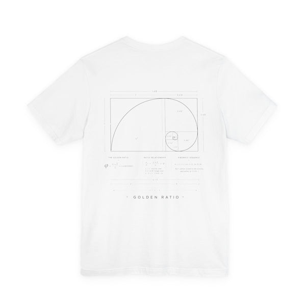 Golden Ratio Tee — White — Back Design