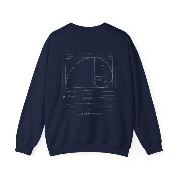 Golden Ratio Crewneck — Navy — Back Design