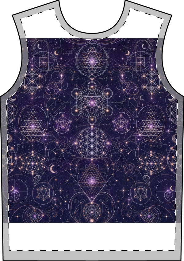 Men's Sacred Geometry Pajama Set — Celestial Weave — Front