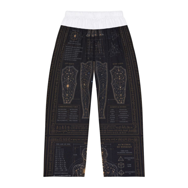 Men's Sacred Geometry Pyjama Pants — Sacred Blueprint — View