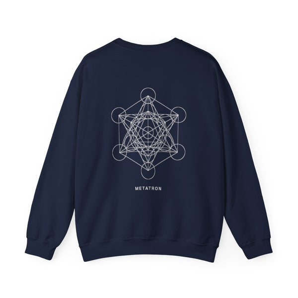 Metatron Crewneck — Navy — Back Design