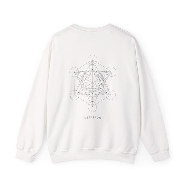Metatron Crewneck — White — Back Design