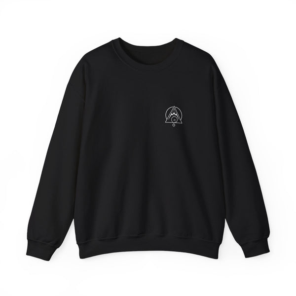 Platonic Solids Crewneck — Black — Front