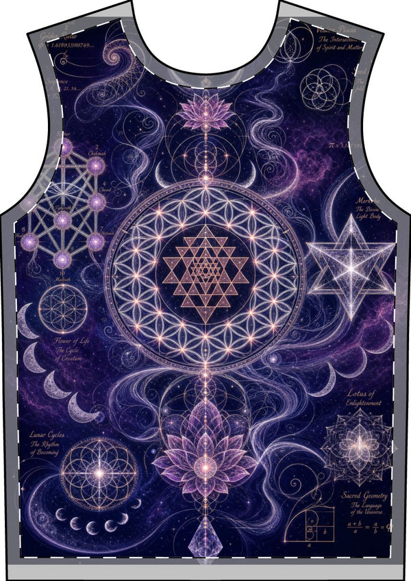 Men's Sacred Geometry Pajama Set — Sacred Feminine — Front