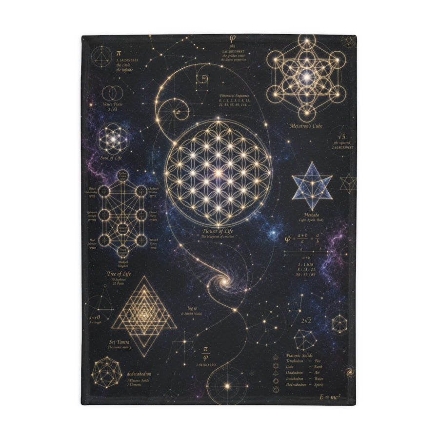 Sacred Geometry Blanket — Cosmic Constellation