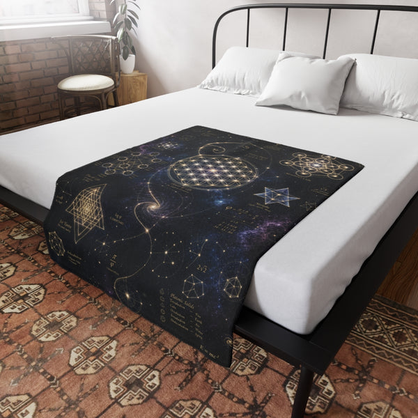 Sacred Geometry Blanket — Cosmic Constellation