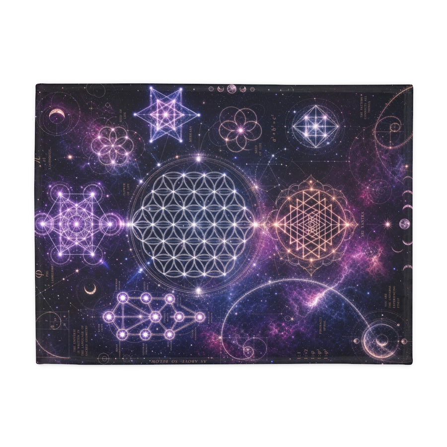 Sacred Geometry Blanket — Cosmic Feminine