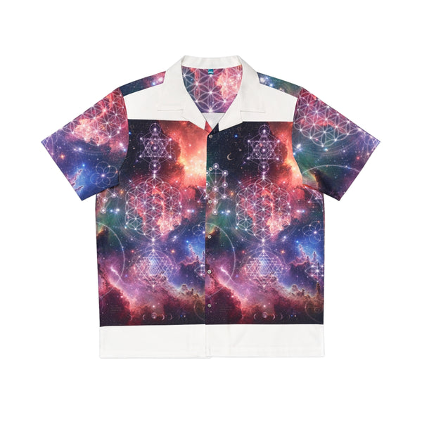 Chemise de pyjama géométrie sacrée — Floraison cosmique