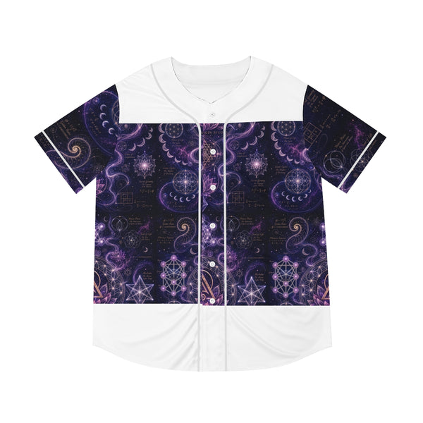 Haut de pyjama géométrie sacrée — Origine divine (Men's Baseball Jersey)