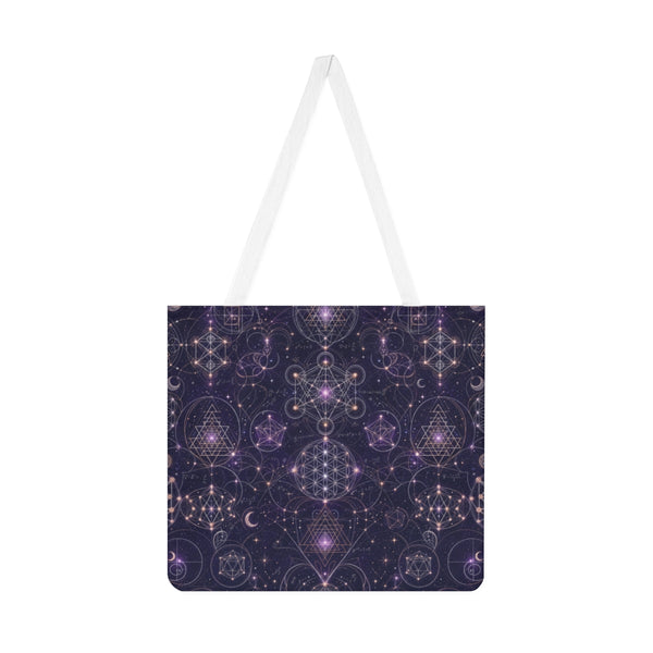 Sac fourre-tout géométrie sacrée — Tissu céleste