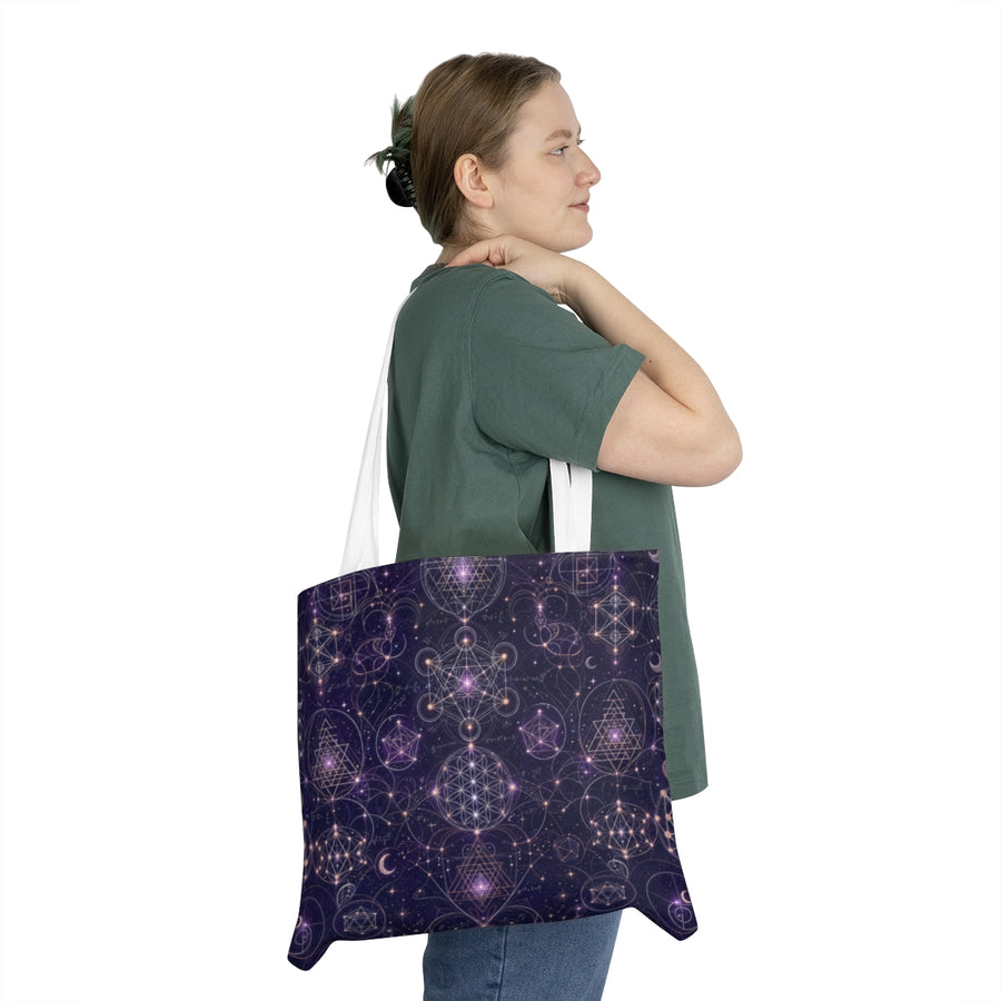 Sacred Geometry Tote Bag — Celestial Weave