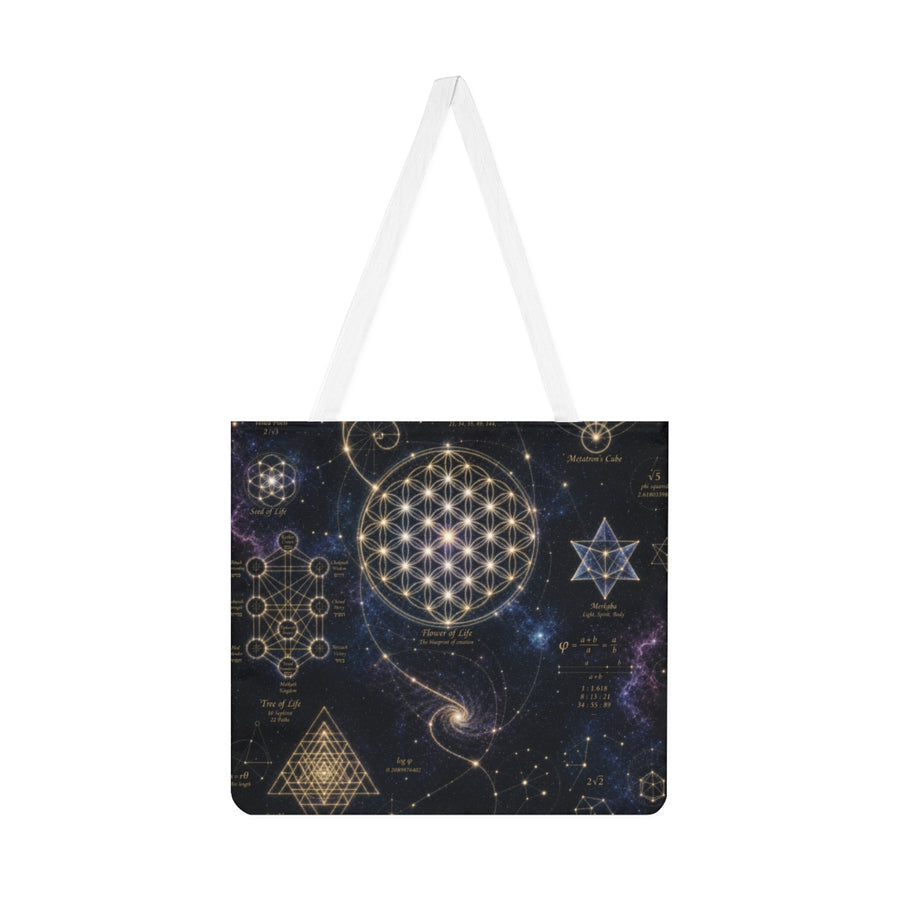 Sacred Geometry Tote Bag — Cosmic Constellation