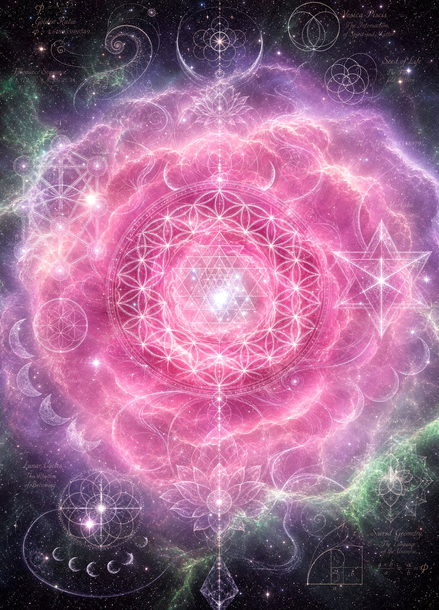 Sacred Geometry Blanket — Sacred Bloom · Spring