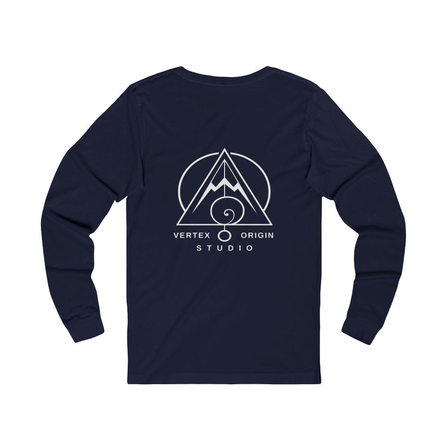 Origin Mark Long Sleeve — Navy — Back Design