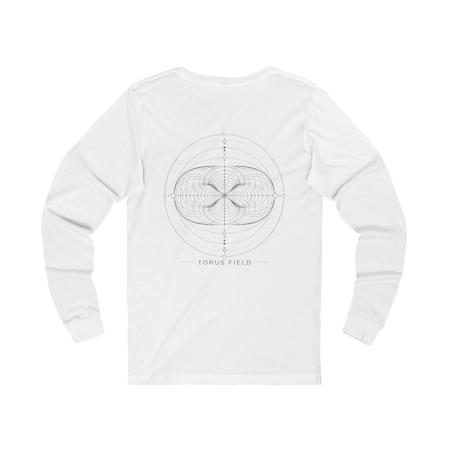 Torus Field Long Sleeve — White — Back Design