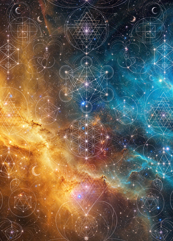 Sacred Geometry Blanket — Celestial Weave — Summer