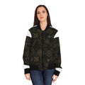 Women's Sacred Geometry Bomber Jacket — Cosmic Blueprint