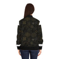Women's Sacred Geometry Bomber Jacket — Cosmic Blueprint