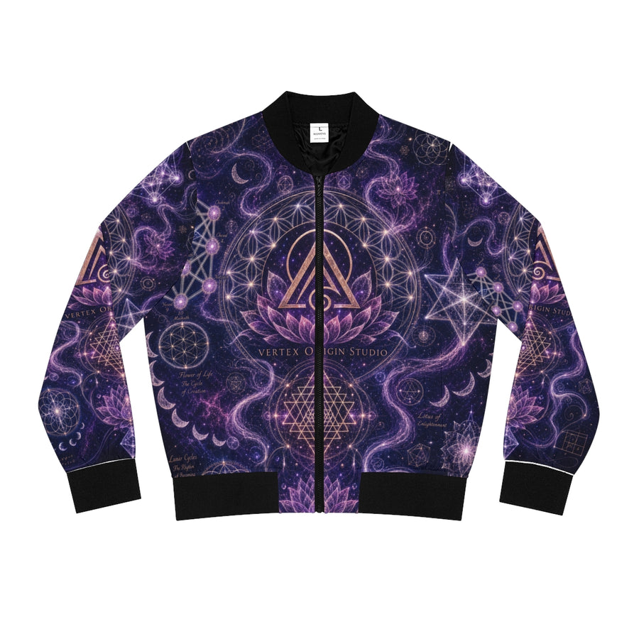 Women's Sacred Geometry Bomber Jacket — Divine Origin