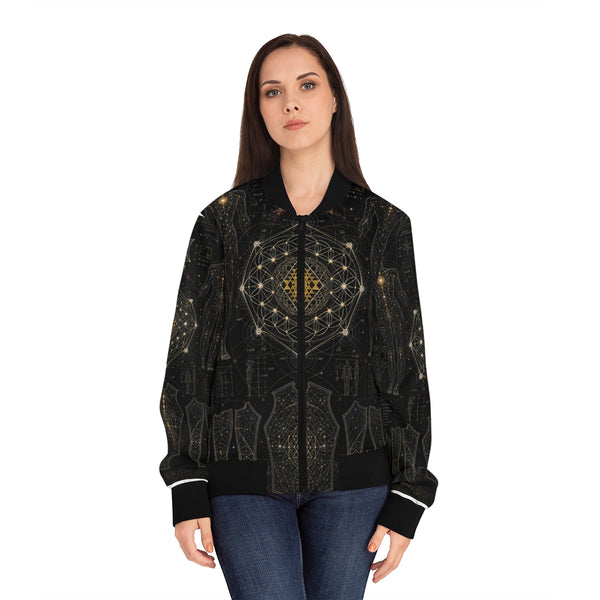 Veste bomber géométrie sacrée — Plan sacré