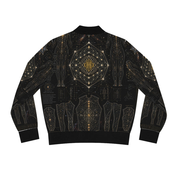 Veste bomber géométrie sacrée — Plan sacré