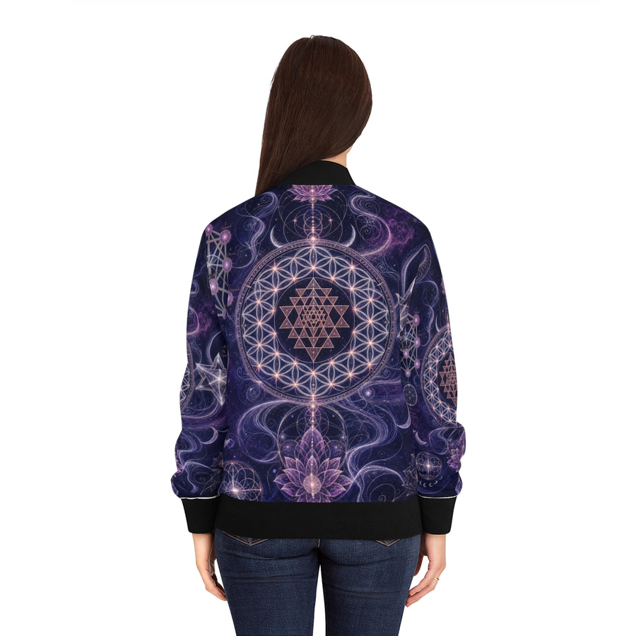 Women's Sacred Geometry Bomber Jacket — Sacred Feminine