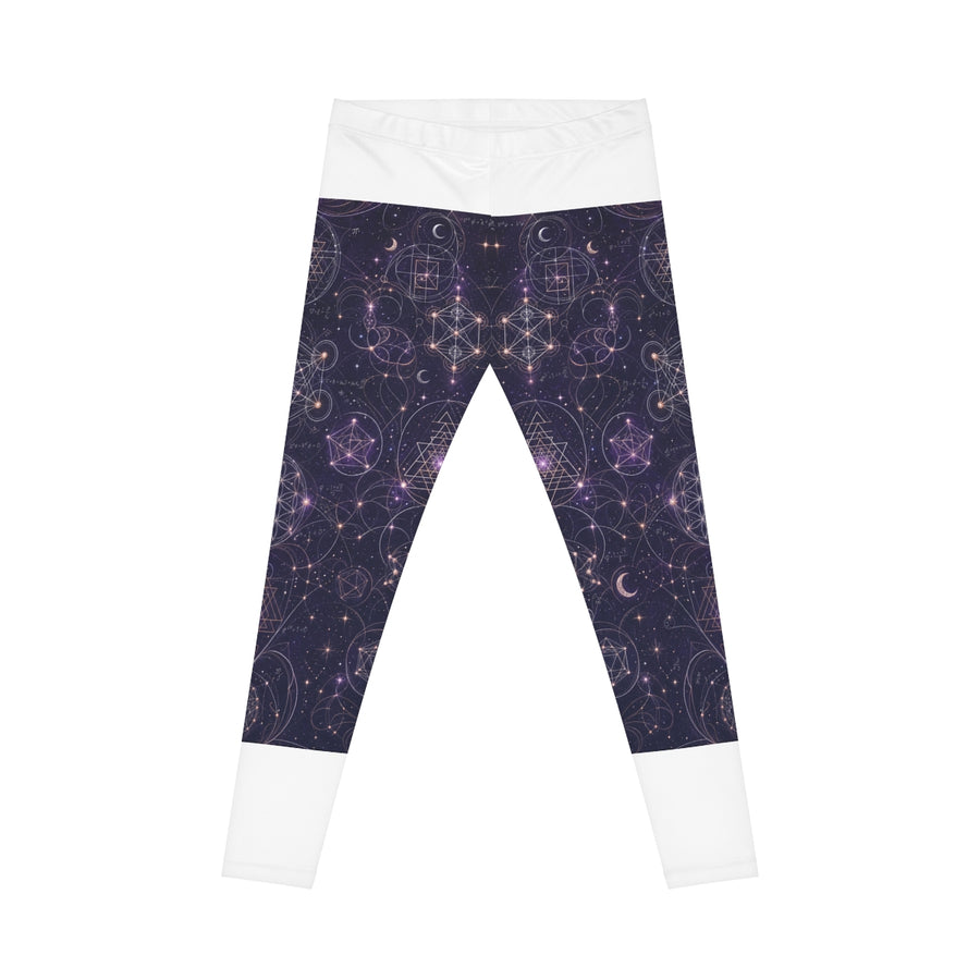 Women's Sacred Geometry Leggings — Celestial Weave