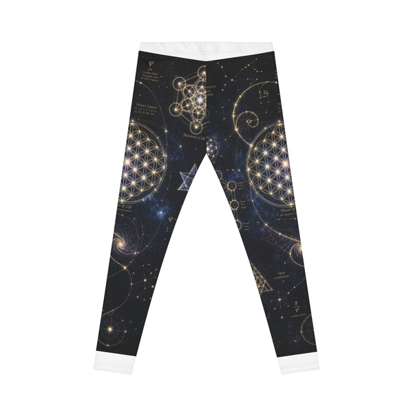 Women's Sacred Geometry Leggings — Cosmic Constellation
