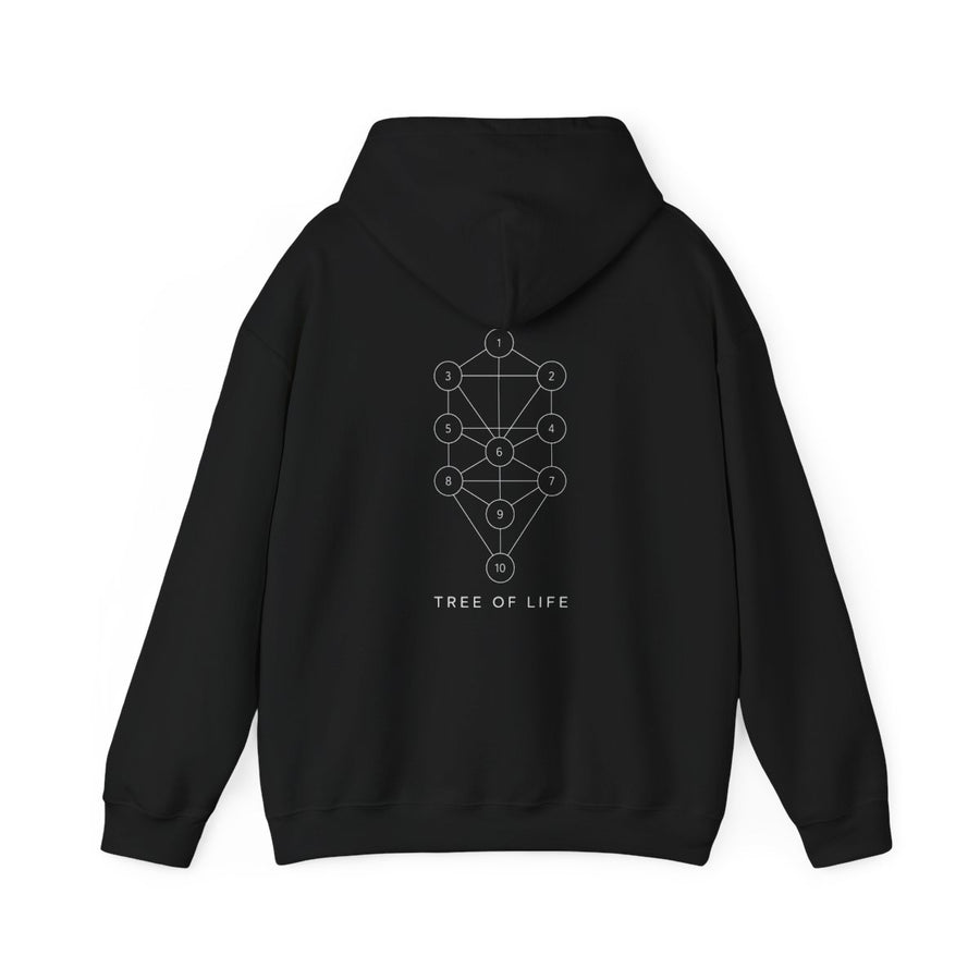 Seed of Life Hoodie — Black — Back Design